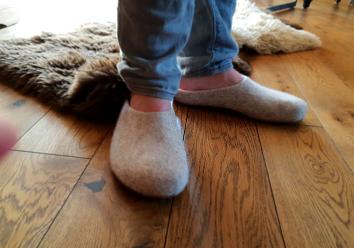 Leichte Hausschuhe Aus Filz Hüttenschuhe für Damen Filzpantoffeln Leichte Hausschuhe Aus Filz Hüttenschuhe für Damen Filzpantoffeln