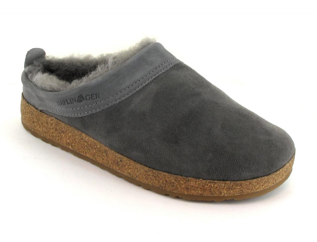 Haflinger Pantoffels dames heren unisex Snowbird 713015, grootte:45, kleur:Bruin