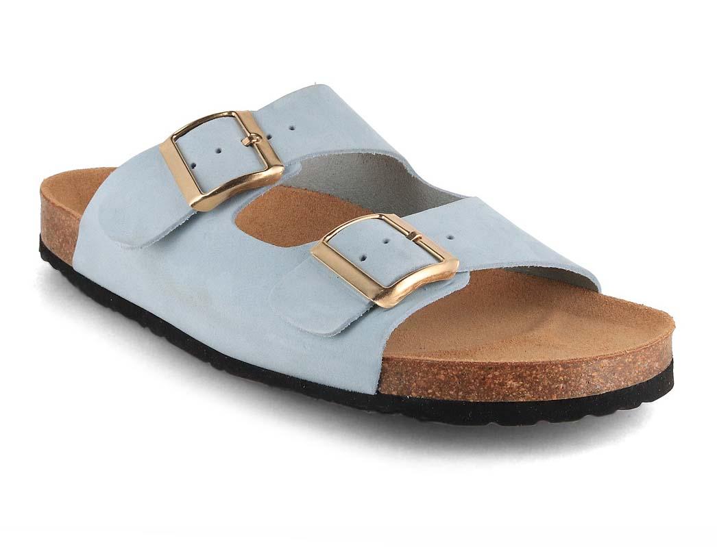 Tuffeln Damen-Pantoletten aus Bio-Nubuk Leder «Norderne