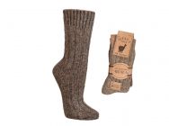 WoolFit� Alpaka Wollsocken aus 100% nat�rlicher Wolle extra warm, braun Braun
