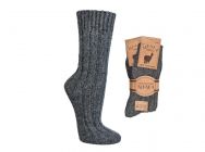 WoolFit� Alpaka Wollsocken aus 100% nat�rlicher Wolle extra warm, grau Grau